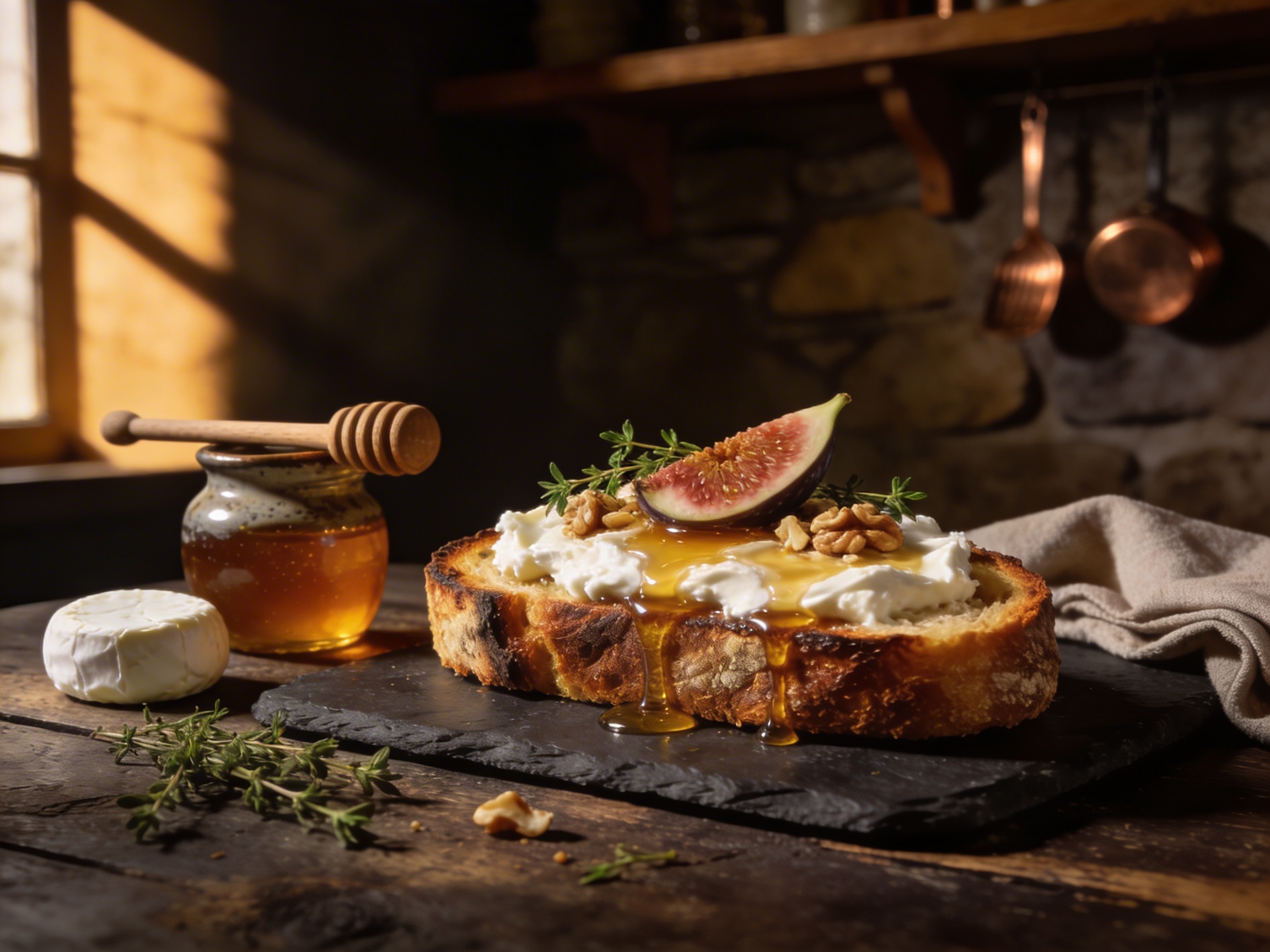 Tartine chèvre miel La Mie Dorée