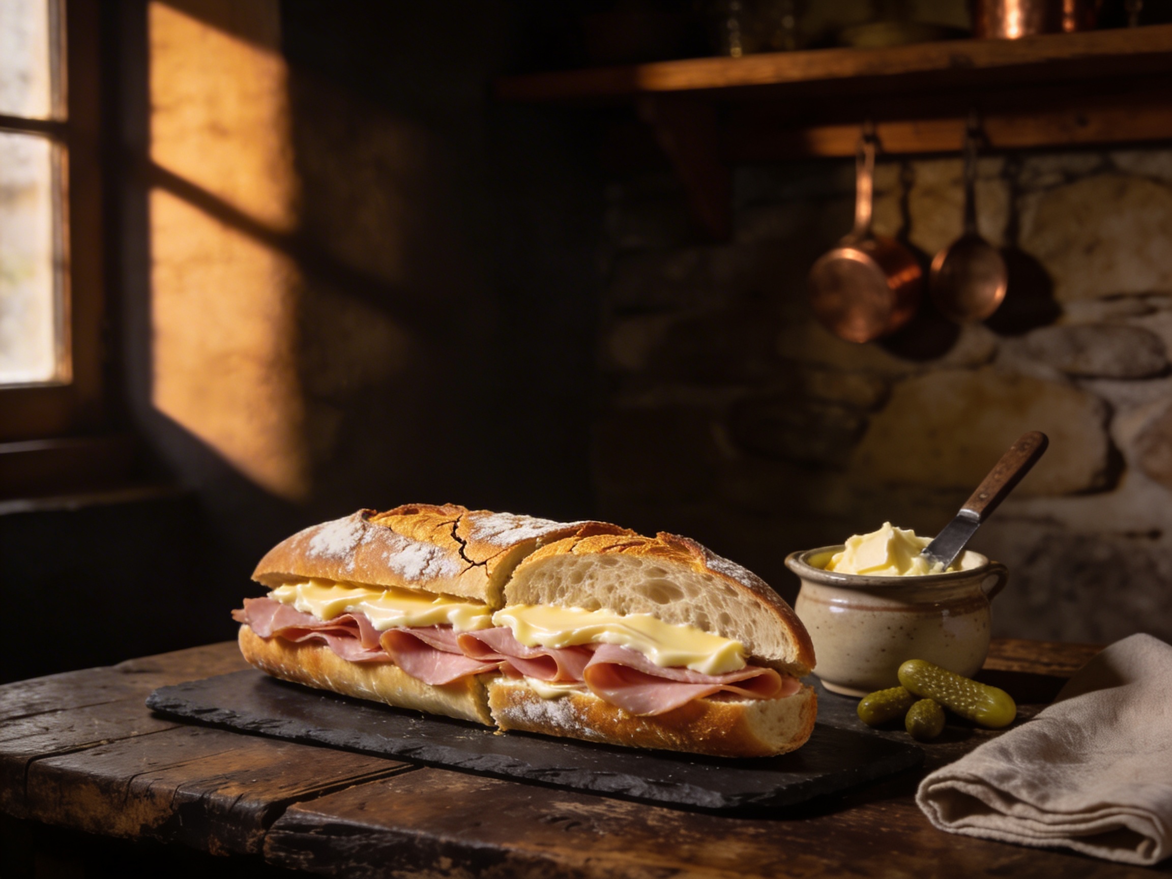 Sandwich jambon beurre artisanal La Mie Dorée